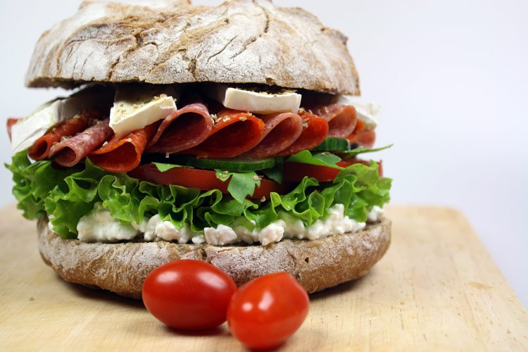 Brotburger - belegtes Brot