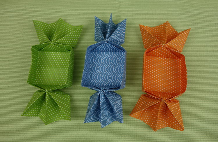 Origami Bonbons Basteln Deindiy
