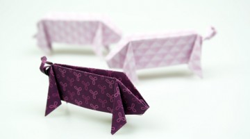origami-schwein